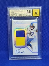 2023 Flawless💎Puka Nacua Rookie Patch Auto💎Silver #/20💎BGS 9.5/10 💎Gem Mint