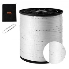 Polyester Pull Tape, 3/4" x 1053' Mule Tape Flat Rope, 2500 lbf Tensile Capa...