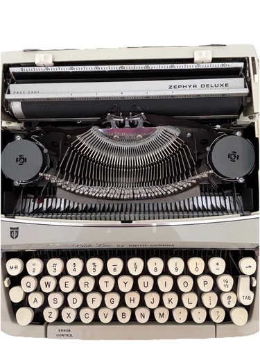 Smith Corona Pride Line Cursive Font Script Zephyr Deluxe England - Typewriter - Picture 2 of 17