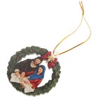 Christmas Hanging Ornaments Wreath Pendants Jesus Design Decor Xmas Tree Pendant