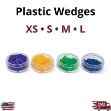 100Pk Dental Plastic Wedges XS/S/M/L Interproximal Assorted Contoured Refill Kit