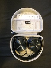 Sony MDR-ZX310AP Wired On-Ear Headphones Blue/Black 3.5mm Mic  Case Iphone