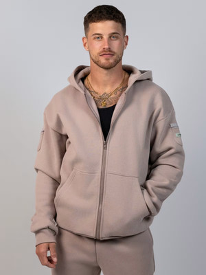 Hoddie und Jogginghose Comfrt Jogginganzug Set Zipper Sweatpants Oversize Unisex