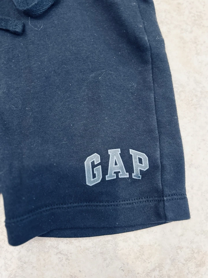 Shorts Gap Kids meninos jovens 4-5 Y preto logotipo sólido bolso…#33072 - Imagem 3 de 4