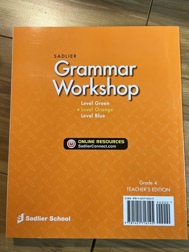 Grammar Workshop ( Level Orange) Teacher's Edition | eBay