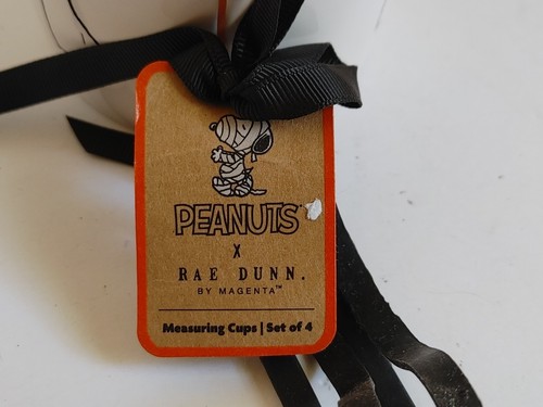 Rae Dunn Peanuts SNOOPY Halloween Measuring 1/2 Cup Boo Sign 2024 Ceramic - Picture 4 of 8