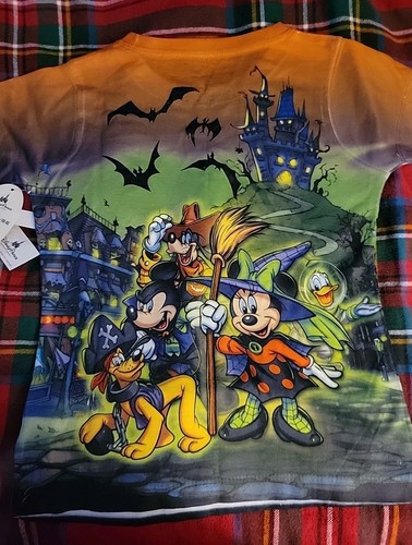 Disney Parks 2015 Halloween Damen XXL Shirt AOP Minnie Mickie Maus Pluto Neu mit Etikett - Bild 7 von 7