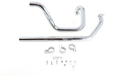 True Dual Exhaust Header Pipe Set fits Harley Davidson