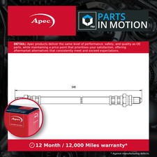 Brake Hose fits FORD FIESTA Mk4 1.3 Rear 00 to 02 Hydraulic 1014204 1106648 Apec