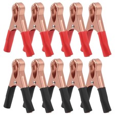 10Pcs Heavy Duty Insulated Alligator Clips 50A Spring Loaded Battery Test...