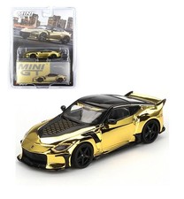 Mini GT Nissan Z VeilSide FFZ400 Gold Chrome 1:64 Scale Model Car MGT00985-3E