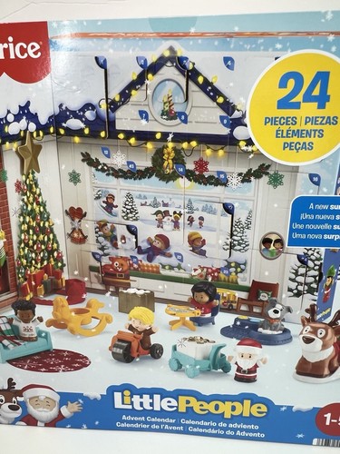 2 Fisher Price Little People Calendario dell'Avvento di Natale 2 Set Nuovo Sigillato Mattel - Foto 5 di 16