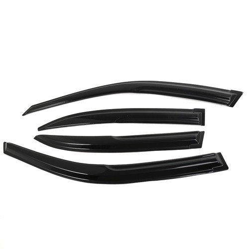 Rain Guards For Honda Civic 2001-2005 3D Wavy JDM Tape-on 4pcs Mugen Adehbrqrsjr - Picture 3 of 9