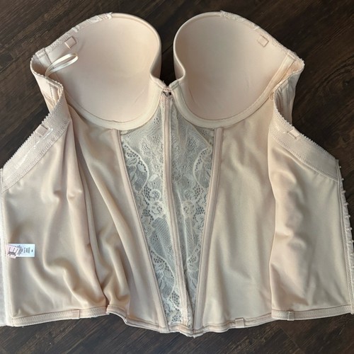 NWOT ✅ Jezebel Women's Caress Too Bustier 30533 Beige Size: 38B - Strapless Bra - Picture 11 of 13