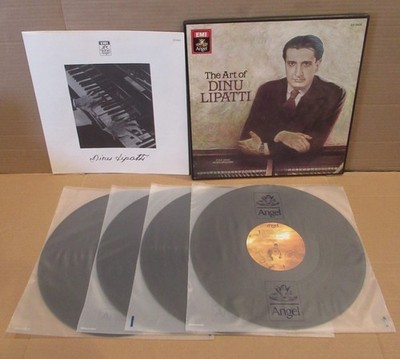 4 LPs - Art of DINU LIPATTI - liner notes Angel ZD 3924 - Bach , Mozart , Chopin