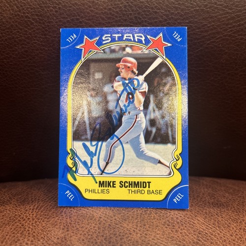 Mike Schmidt Autographed Signed 1981 Fleer Sticker #9 Phillies