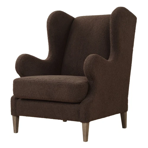 Uttermost Serpentine Brown Fabric Accent Chair - Picture 4 of 6