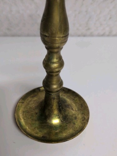 Kerzenständer Halter Messing Taiwan Mantel Regal Dekor Vintage konische Kerze 7" hoch - Bild 6 von 11