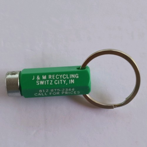 J & M Recycling Switz City IN Magnet Tasche Schlüsselanhänger EDC grün