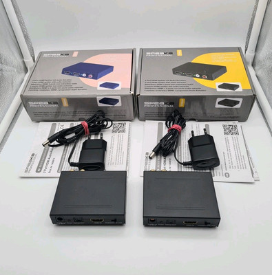SpeaKa Professional 2 Port HDMI-Splitter mit Audio-Extraktor 2Stück