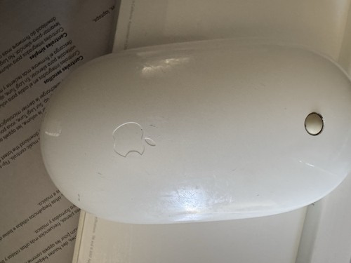Apple White Aluminum USB Wired Keyboard Mighty Mouse A1152 A1243 Used SYLSA - Bild 10 von 12