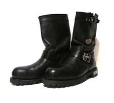 Red Wing 988 Engineer Boots Men’s 8.5 D Black Leather Steel Toe Reglue / Resole