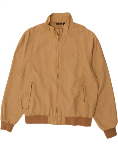 FILA Mens Bomber Jacket UK 42 XL Brown Nylon DU57 - Picture 1 of 5