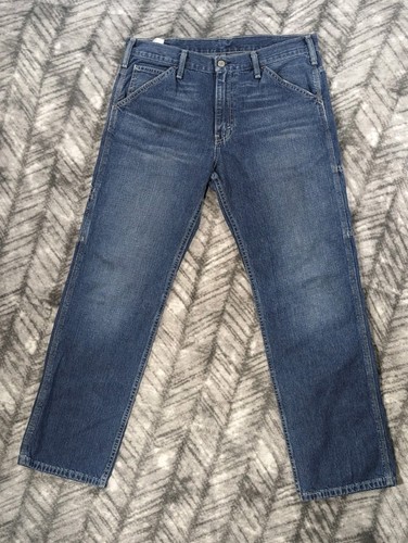 Pantalones de mezclilla Levis Carpenter 34x32 sueltos rectos azules holgados manitas ropa de trabajo grunge  - Imagen 1 de 12