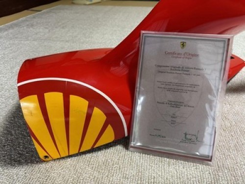 F1 Ferrari F2007 Side Rear Engine Panel with Warranty Card Actually used item - Picture 3 of 18