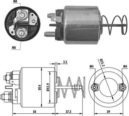 Fits MAGNETI MARELLI 940113050386 VALEO STARTER SOLENOID  ⭐UK Stock⭐