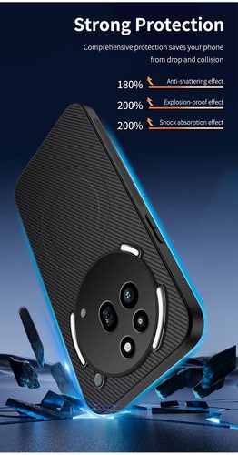 For Nothing Phone 3a Pro/3a Case Slim Carbon Fiber Pattern Magnetic Cover - Picture 5 of 14