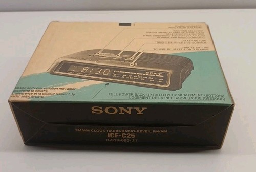 SONY AM/FM Dream Machine Clock Radio ICF-C25 - Picture 11 of 12