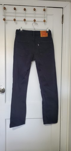 Levi's 514 Jeans Herren Größe W32 L30 Dark Wash Schwarz Denim Straight Slim. - Bild 2 von 18