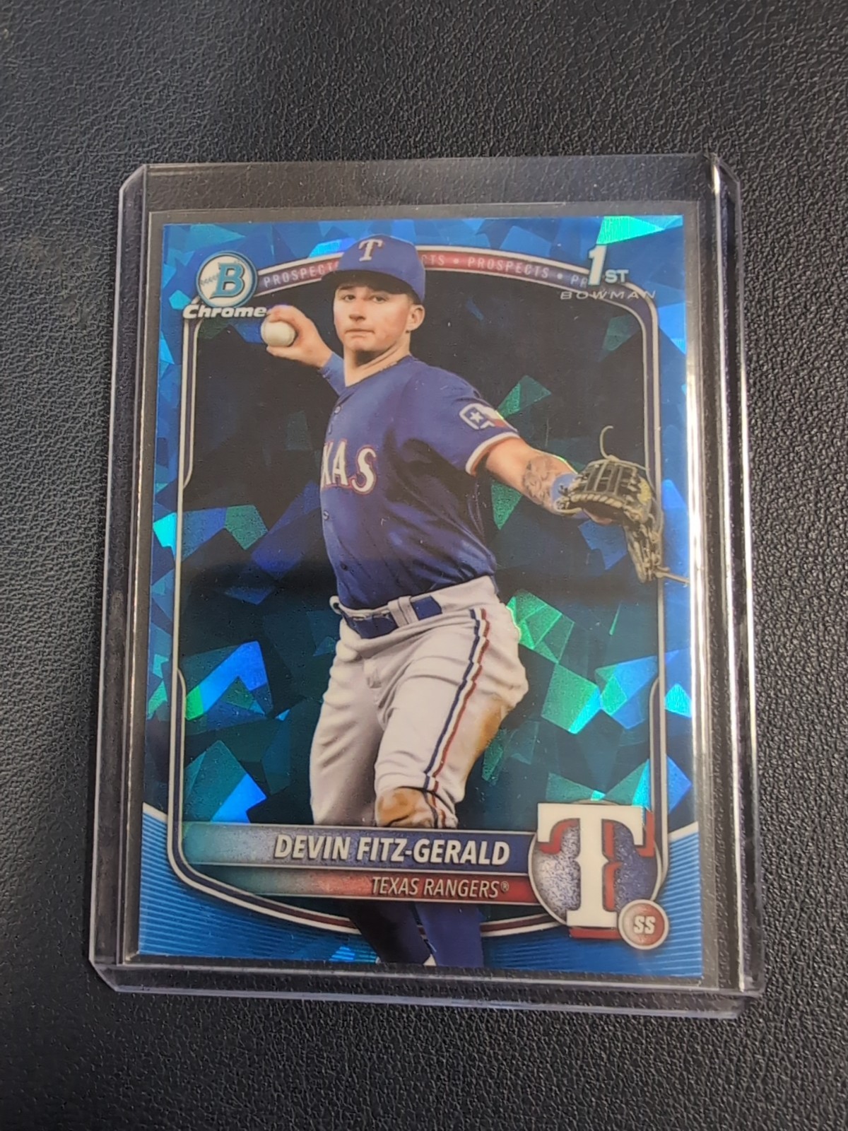 DEVIN FITZ-GERALD 2025 BOWMAN CHROME 1ST SAPPHIRE REFRACTOR