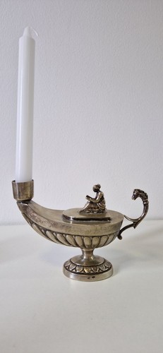 1 lampada aladino portacandela in Argento 800 oggettistica arredo - Imagen 2 de 7