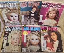 Vintage Lot of 6 Doll Reader Magazines Collector's Guide To Dolls 1991