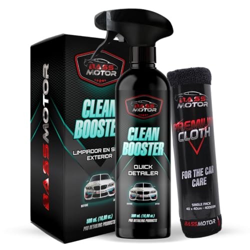 BassMotor Nettoyant à Sec Tout-en-Un 500ml pour l'Extérieur de Votre Voiture