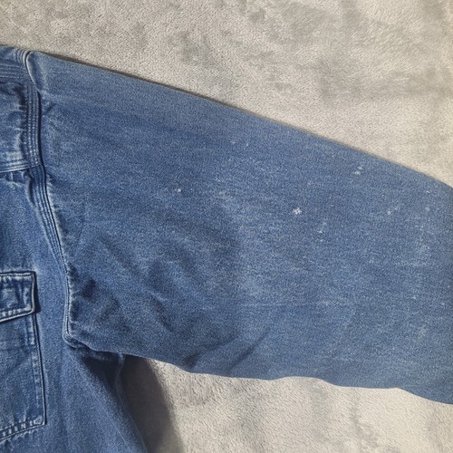 Camisa de trabajo Carhartt Western Pearl Denim a presión azul para hombre XL algodón - Imagen 8 de 13