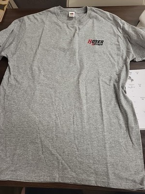 Unisex Medium  Fruit of The Loom Hockey T-shirt Gray  Short Sleeve Hoser Hockey 