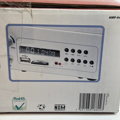 Steren AMP-040SD Digital MP# Player plus Recording Amplifier Brand NEW Sealed - Picture 5 of 6