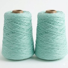 Dishie Cone Yarn 2 Pack Mint Cotton Crochet K...