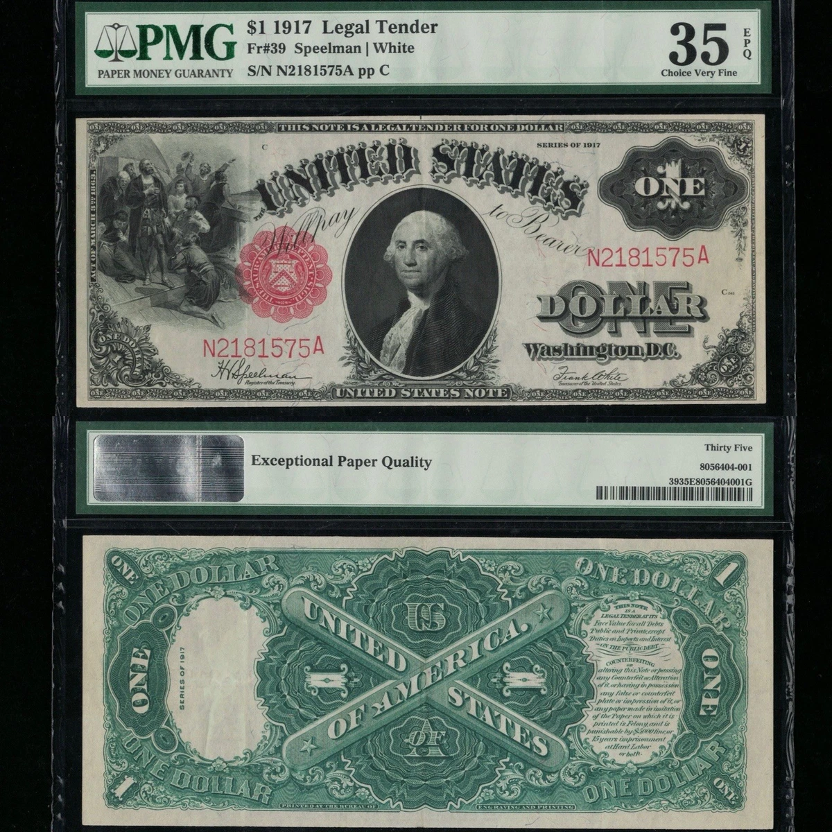 $1 Grade 35 1917 Year United States Large Size Notes for sale | eBay