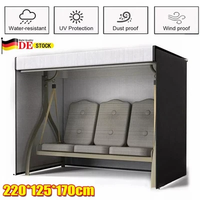 MARKENLOS Hollywoodschaukel Abdeckung Schutzhülle Gartenschaukel Oxford Abdeckung 3-4Sitze