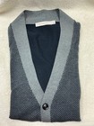 Ermenegildo Zegna Made In Italy Dark Blue/ Gray sweater Sz S 48