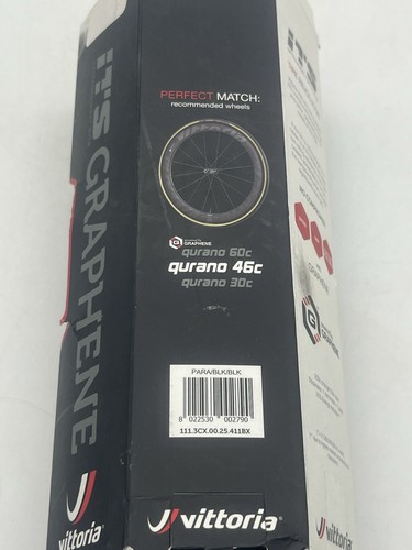 Vittoria Corsa Graphene Clincher 25-622 700x25c - Black/Tan - Picture 3 of 5