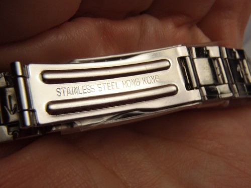 14mm Hadley Roma Stainless-Steel Watch Band Straight Ends LB5752W New Old Stock - Picture 12 of 18