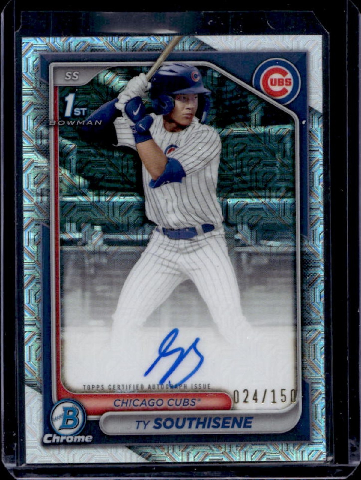 2024 Bowman Draft Ty Southisene Chrome Auto HTA Choice Refractor 1st #/150 Cubs