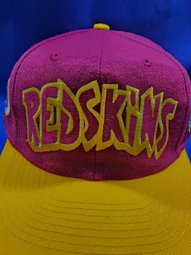 Vintage Washington Redskins Annco Mütze rot/gelb Spell Put Logo Snapback Cap - Bild 3 von 11