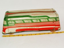 * 1940s50s WOLVERINE TIN-LITHO EXPRESS FRICTION BUS 13 1/2