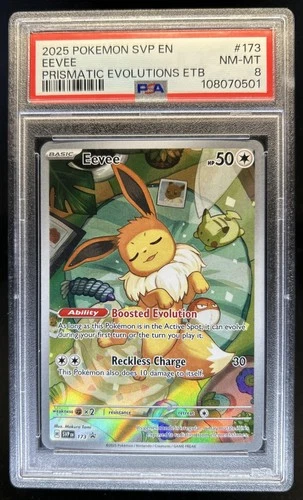 2023-25 Pokemon SV Black Star Promos - SVP EN Eevee #173 PSA 8
